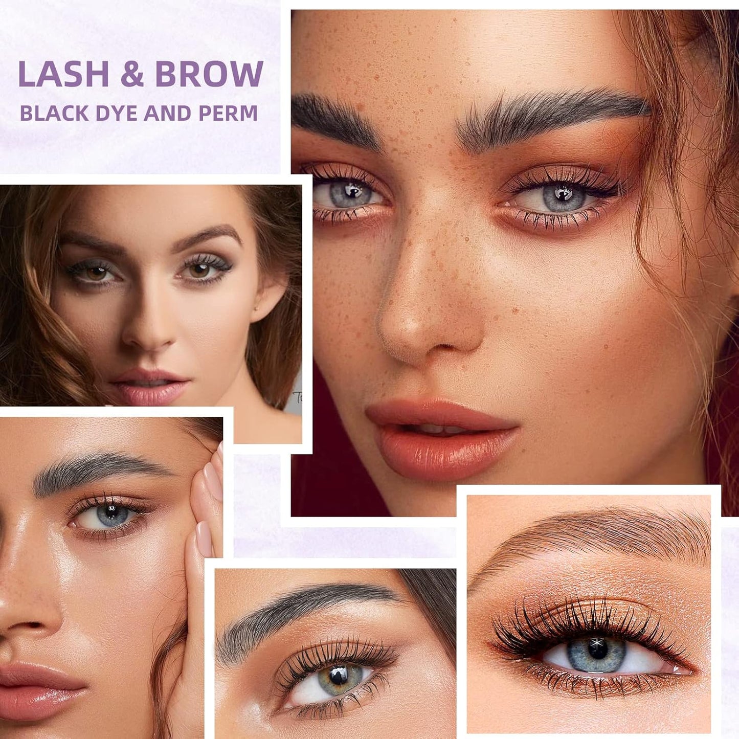 Lash Perm Kit for Eyelash Lift & Brow Lamination - 4-in-1 Fast Curling & Coloring Solution