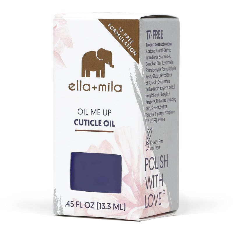 ella+mila Premium Cuticle Oil for Nail Growth - Fingernail Care Treatment with Lavender & Vitamin E - Strengthening Nail Oil for Damaged Fingernails - Natural Cuticle Moisturizer (0.45 fl oz)