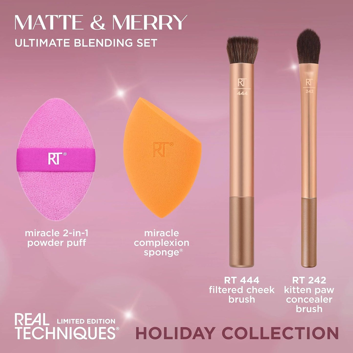 Real Techniques Brightening Concealer Makeup Brush, Viral Kitten Paw Brush Conceals Under Eyes, & Imperfections, Cover Dark Circles, For Brightener & Concealer, RT 242 Brush, Cruelty-Free, 1 Count
