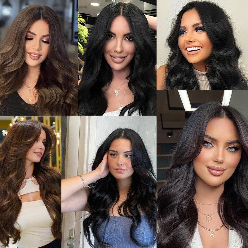 Tape in Extensions Human Hair 18 Inch Real Hair Extensions Tape in Human Hair Color 4# Chocolate Brown Hair Extensions Tape ins Human Hair Extensions
