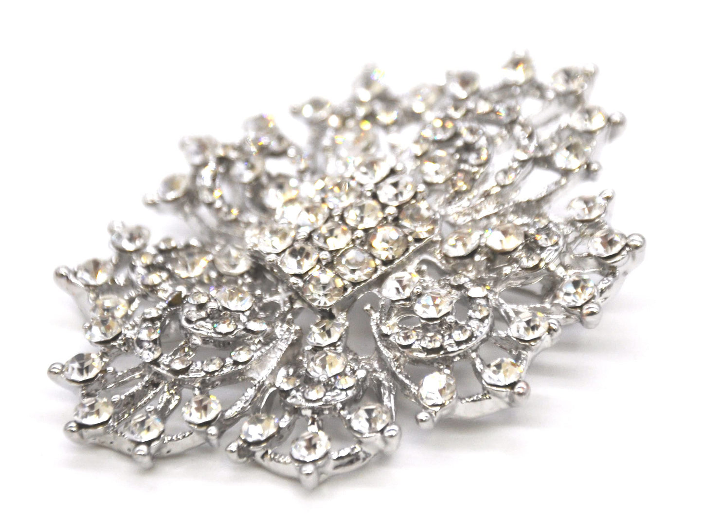 Belagio Enterprises 2 1/2-Inch Bunch Rhinestone Brooch | BW-140 Silver