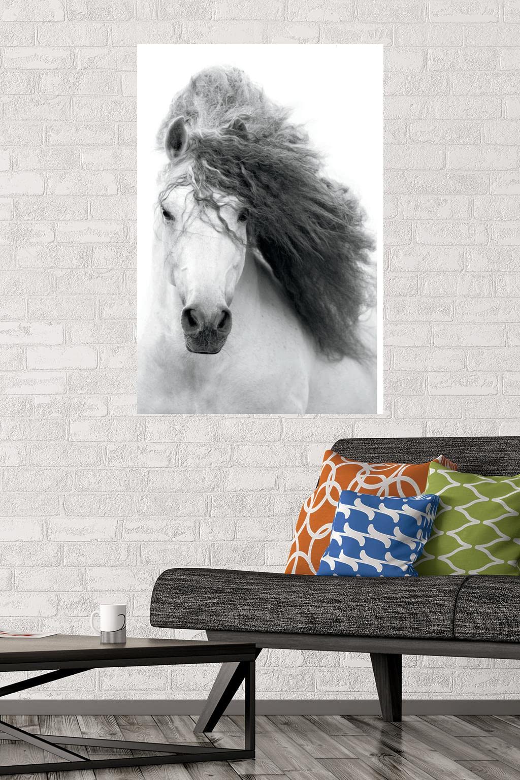 Trends International Grayscale Horse Wall Poster, 22.375" x 34", Unframed Version