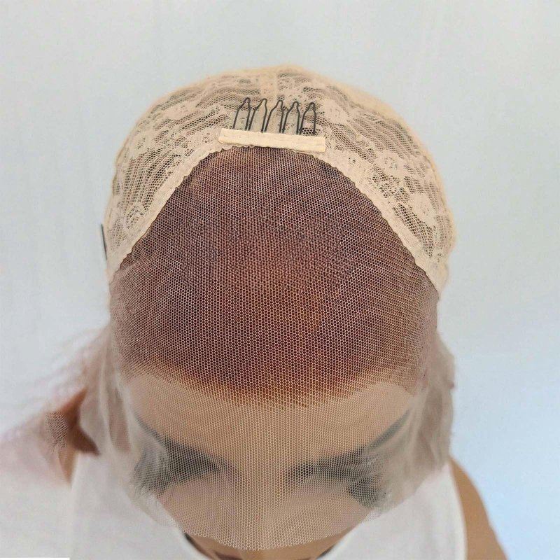 RONGUDOYI Ginger Curly Wig Long Wavy Synthetic Lace Front Wig Glueless Orange Curly Natural Hair Water Wave Lace Front Wigs Burnt Orange Wigs for Women