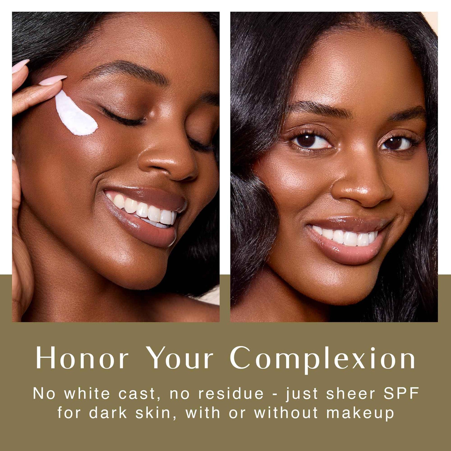 BLACK GIRL SUNSCREEN Make It Matte SPF 45 - Clear Face Sunscreen - No White Residue, Broad Spectrum, Matte Finish, Vegan (Ships with Black or Gold Cap)