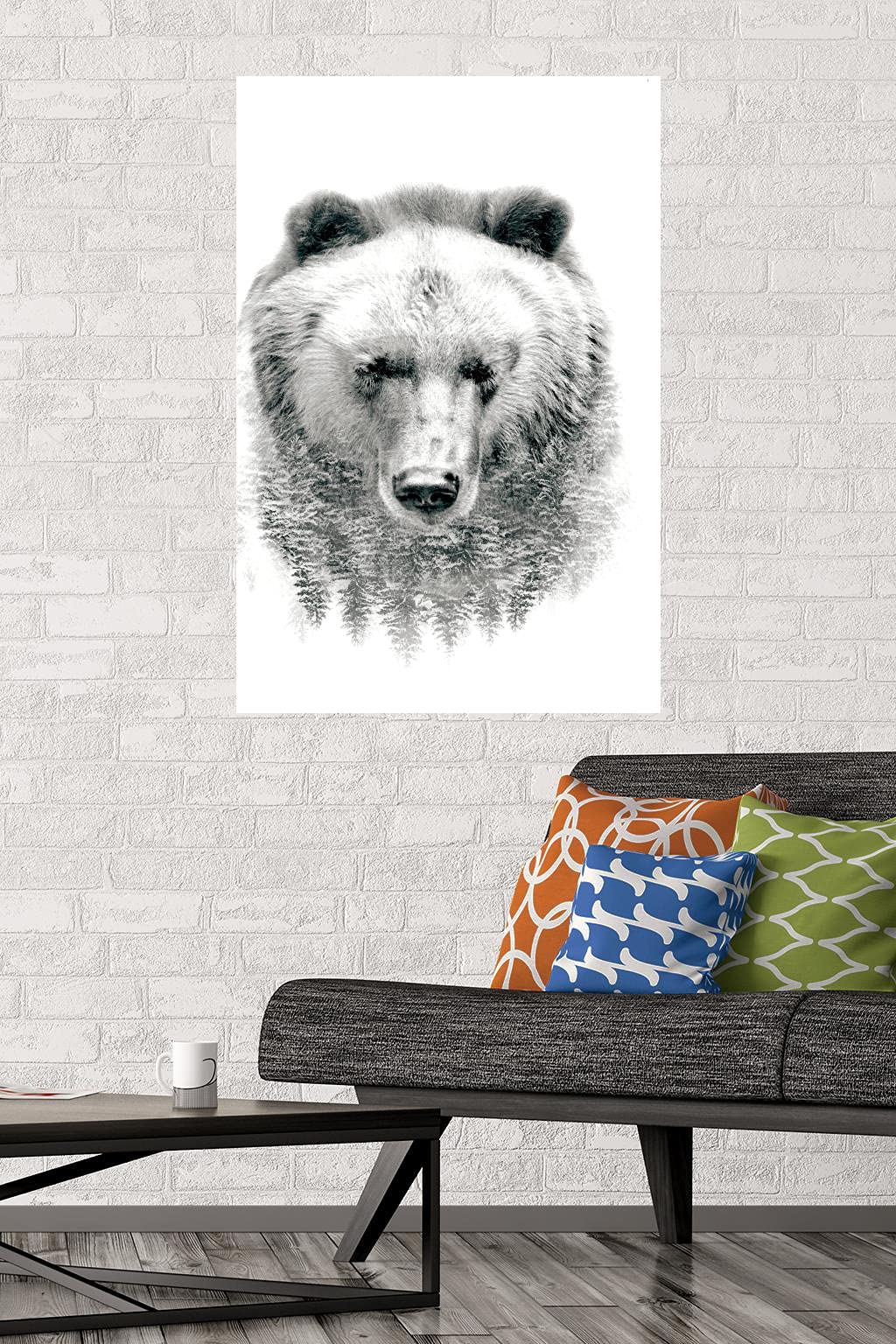 Trends International Bear - Trees Wall Poster, 22.375" x 34", Unframed Version