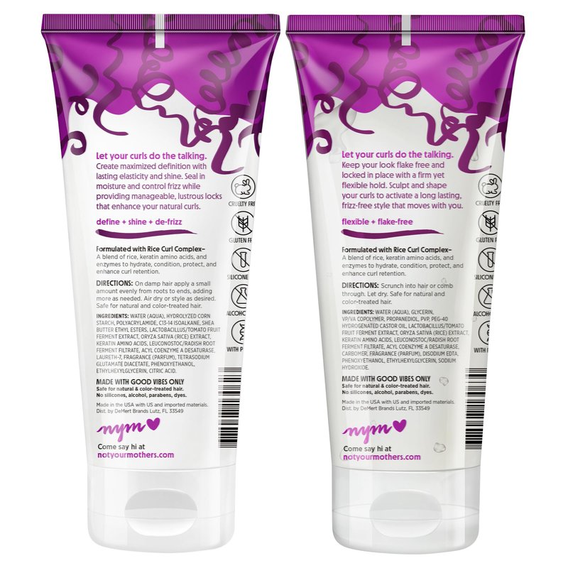 Not Your Mother's Curl Talk Frizz Control Sculpting Gel & Defining Cream (2-Pack) - 6 fl oz Each - Tames Hair Frizz & Maximizes Definition - For All Curly Hair Types