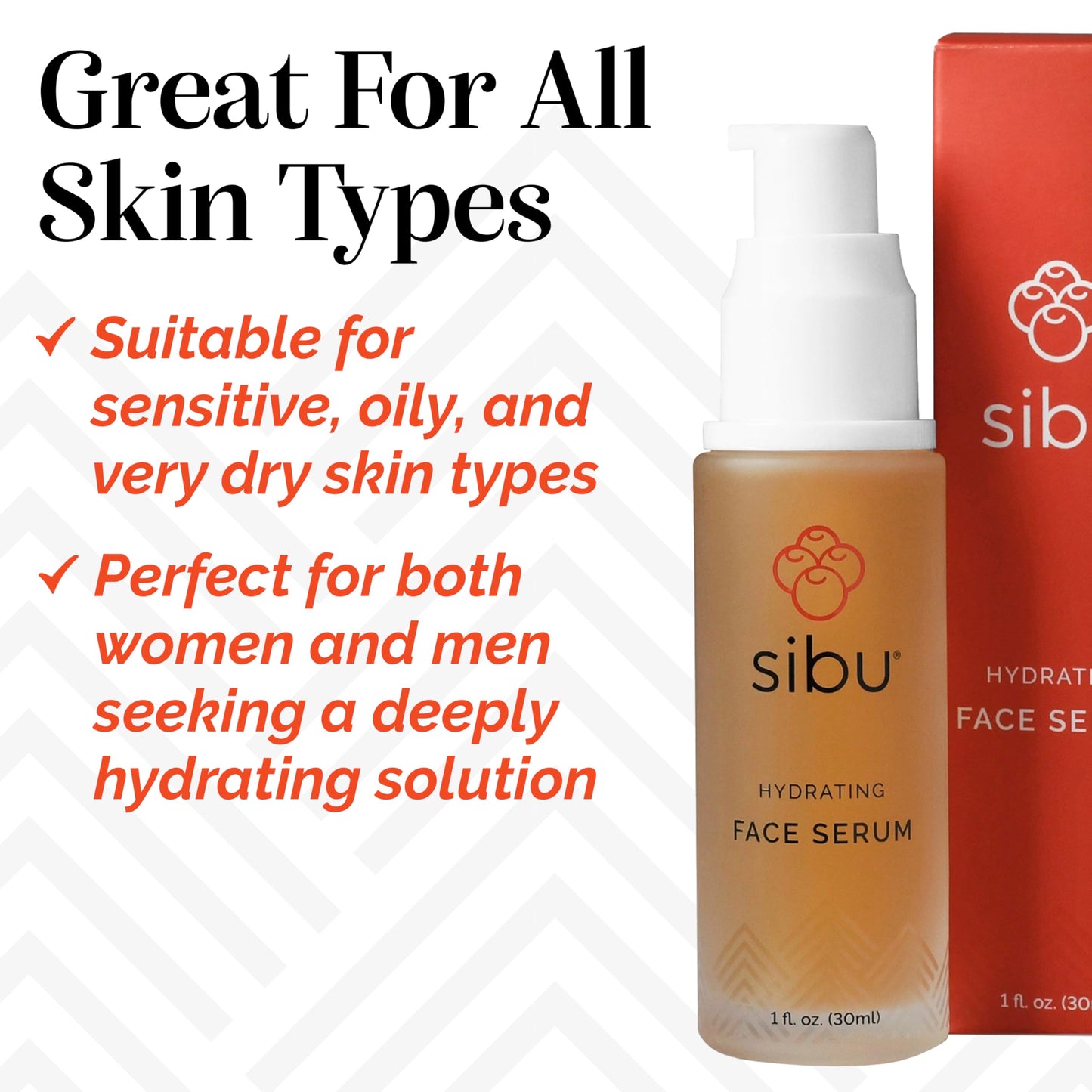 Sibu Hydrating Facial Serum, Made From Premium Sea Buckthorn Oil & Hyaluronic Acid (1oz) – Hydrates Dry Skin, Brightens Complexion & Reduces Blemishes