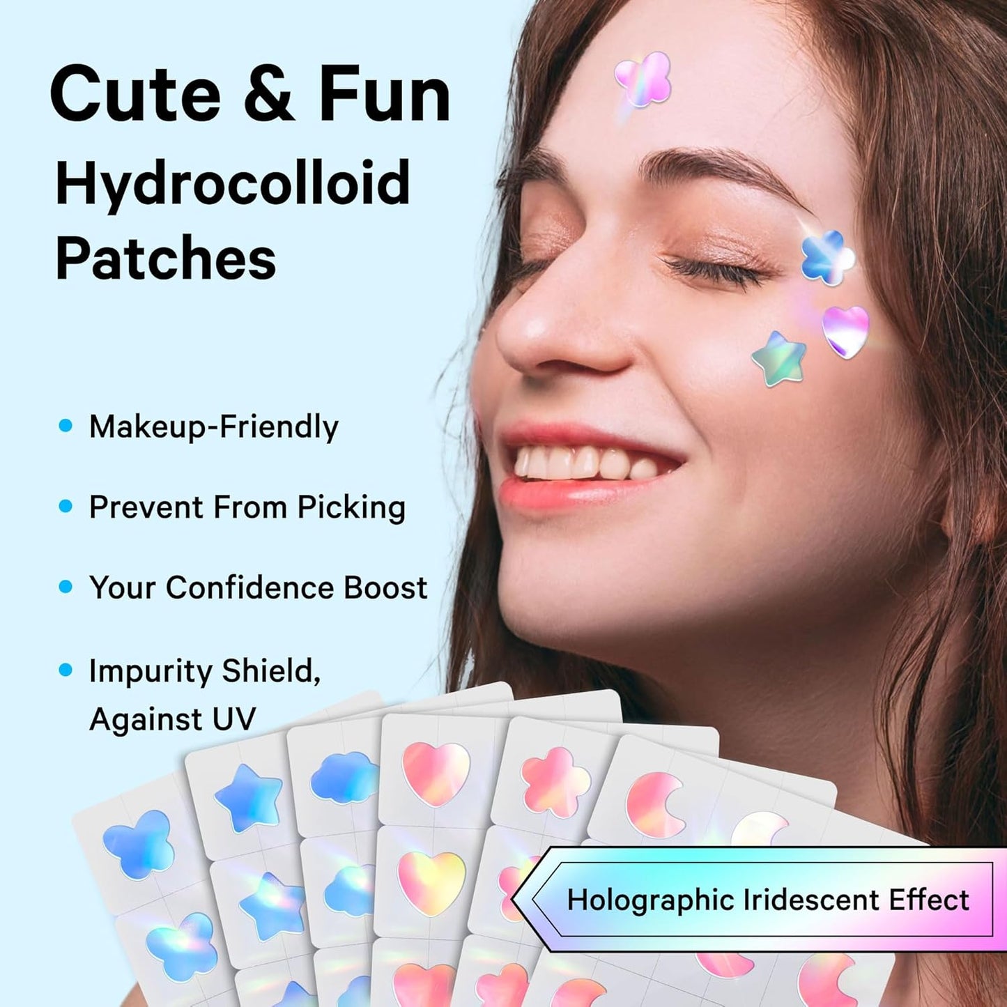 Sosky Pimple Patches for Face, Invisible Hydrocolloid Acne Patches, HSA Store Eligible Items, Zit Sticker for Face and Skin, Pimple Sticker for Covering Zits, Blemishes with Salicylic Acid 48 Count