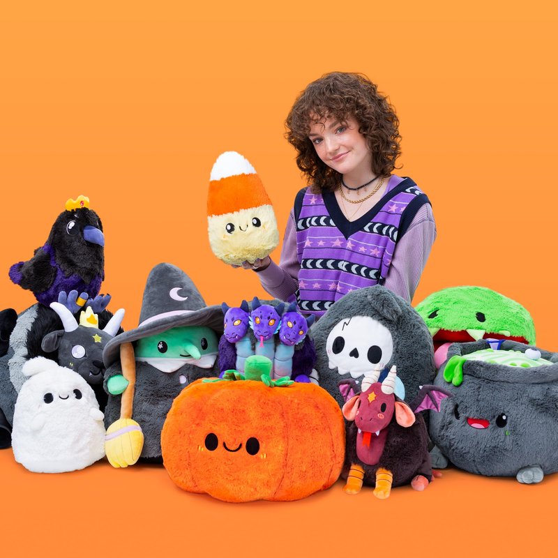 Squishable - Mini Happy Bat - Spooky Collection - 7 in - Soft Toy Collectible Stuffed Animal