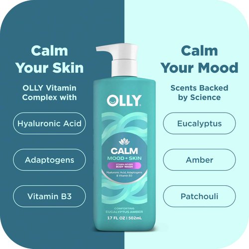 OLLY Body Wash Mixed Pack 4 Count to Restore Skin barrier & Hydrate skin 3 oz
