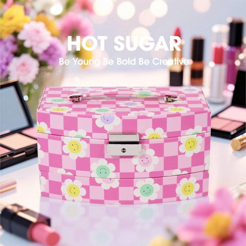 Hot Sugar Girls All-in-One Makeup Kit for Teens 14-16 Years | Beginner Cosmetic Set with Real Makeup Tools & Cosmetics | Birthday Christmas Gift for Girls (Blue)