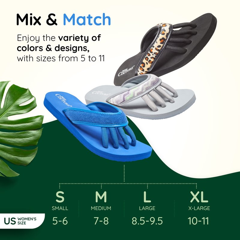 Pedi Couture Pedicure Sandals with Built In Toe Separators for Women - Comfortable Spa Style Flip Flops for Home, Salon, Yoga & Gym Use - Ideal for Nail Drying & Foot Wellness (Navy-S)