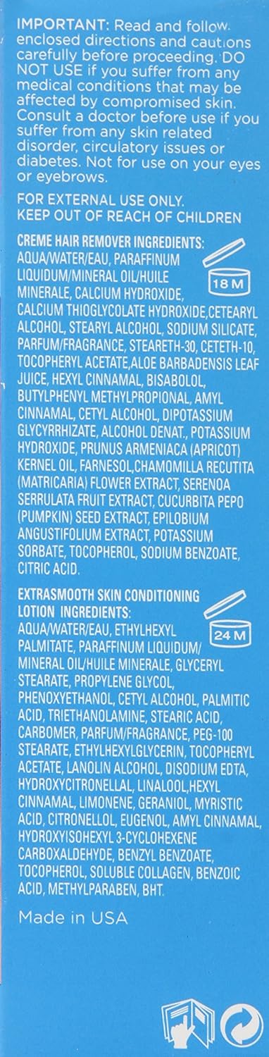 Sally Hansen Hair Remover Face 1.6 fl oz + Aftercare lotion 0.67 fl oz (Pack of 1)