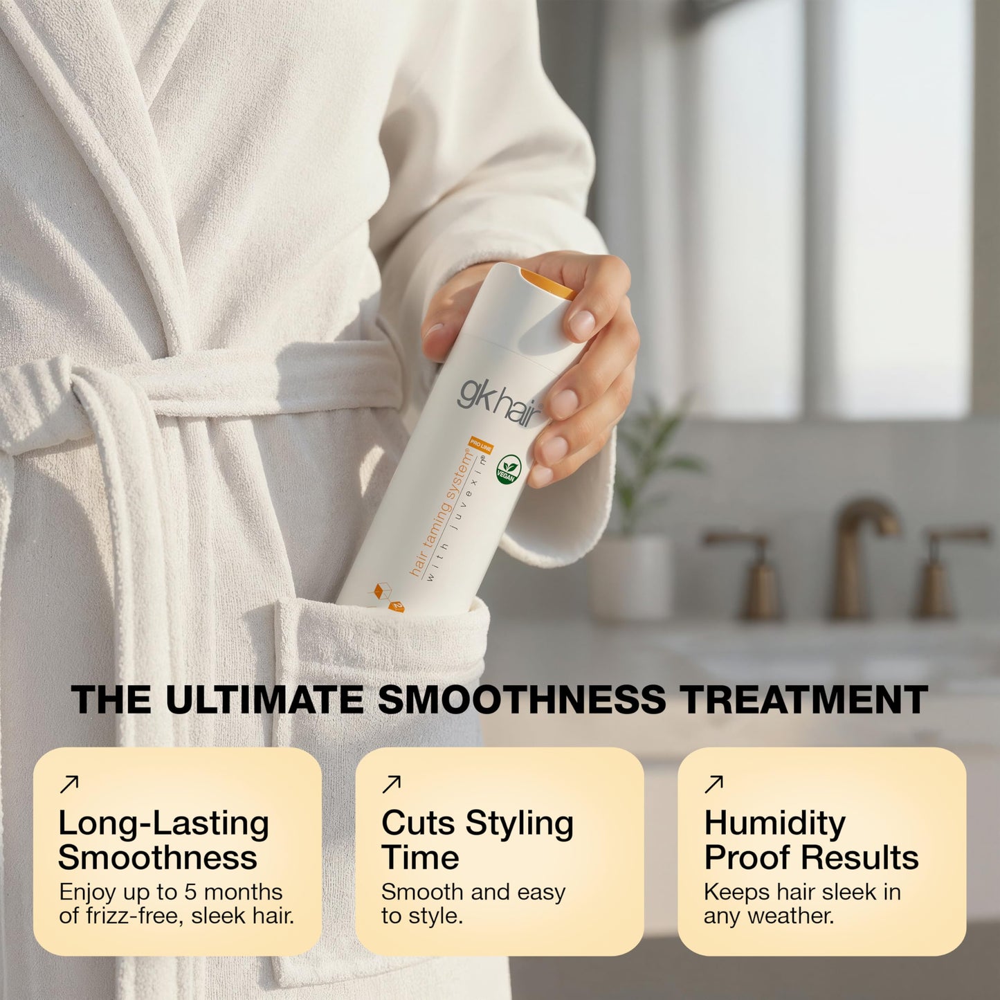 GK HAIR The Best Smoothing Keratin Professional Treatment for Silky Smooth & Frizz-Free Hair Temporary Straightening Long Lasting Shine -10.1 Fl Oz