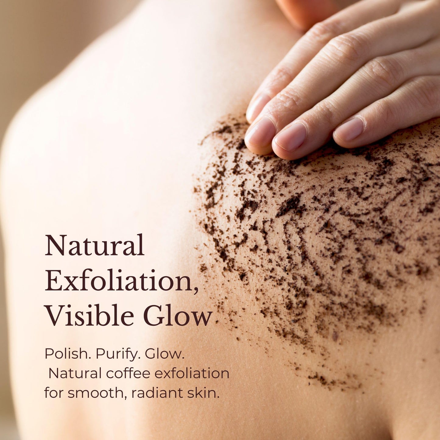 JUARA Invigorating Coffee Scrub - Exfoliating Body Scrub with Sumatra Coffee Beans & Rice Protein - Sulfate-Free Body Exfoliator for Smooth Skin, Indonesian Jamu Formula, 8 oz