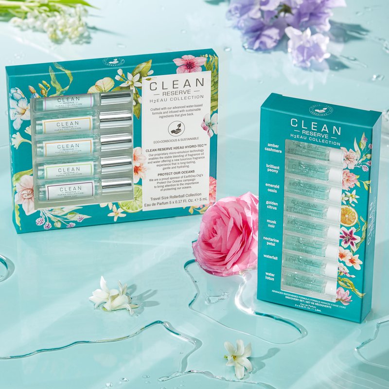 CLEAN H2EAU Fragrance Travel Rollerball Set