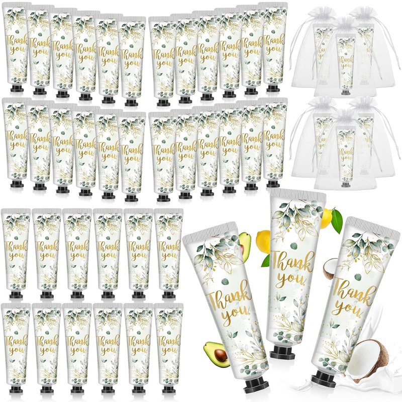 Thank You Hand Cream Gift Set - 48 Travel Size Lotion Favors | Perfect for Baby Showers, Weddings & Parties