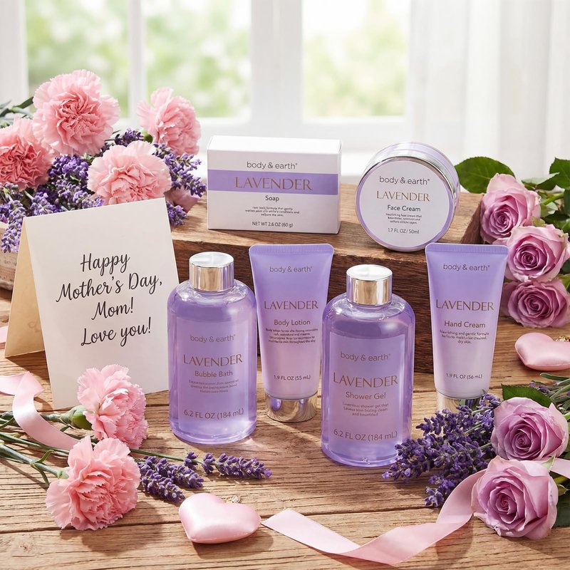 Bath and Body Gift Set for Women, 8 Pcs Vanilla Spa Set Gifts with Tumbler, Birthday Gifts for Women, Unique Gift Ideas for Her, Mom