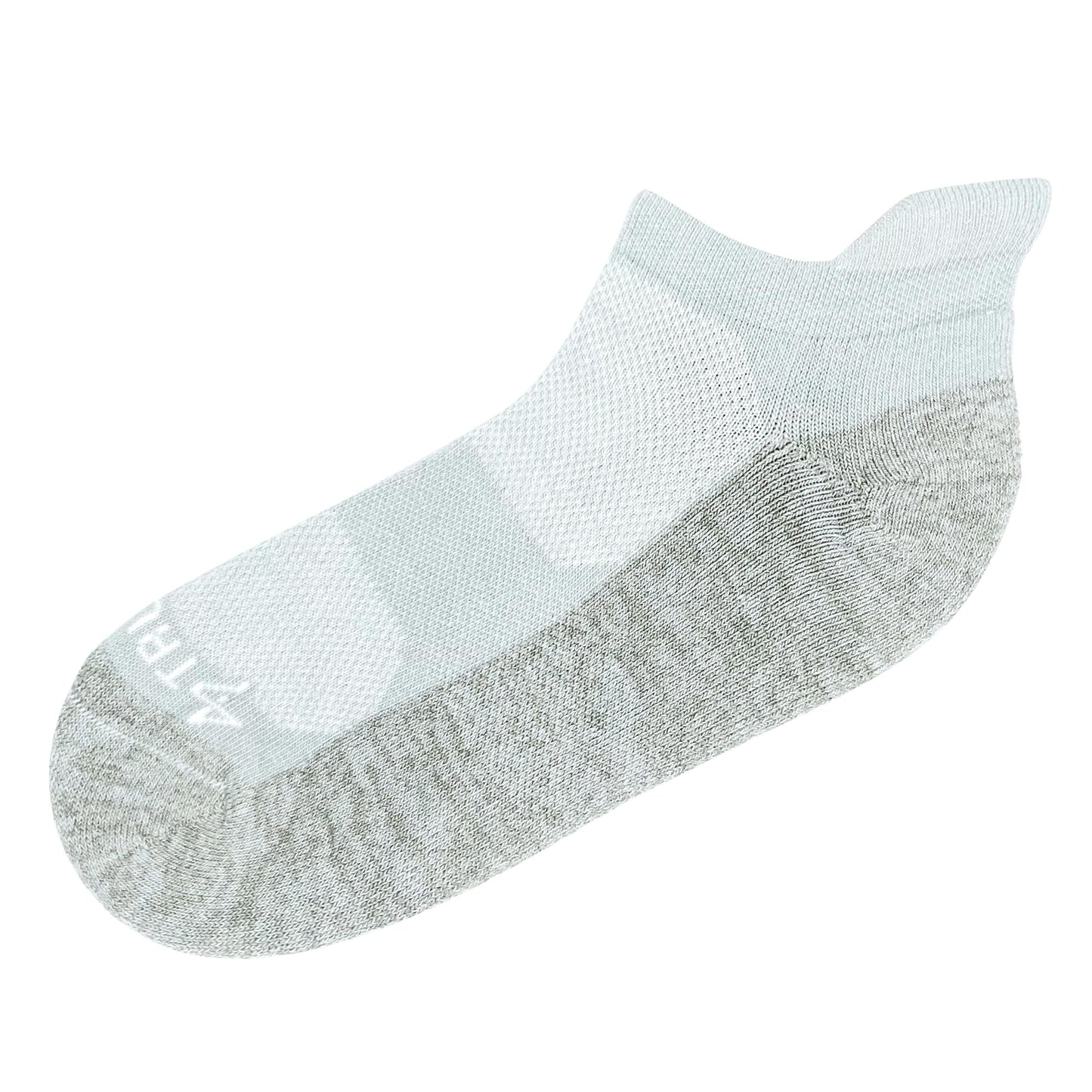 TRU47 Grounding & Earthing Products | Low Cut Silver Infused Cotton Socks | Breathable, Made With 99.99% Pure Silver (Large)