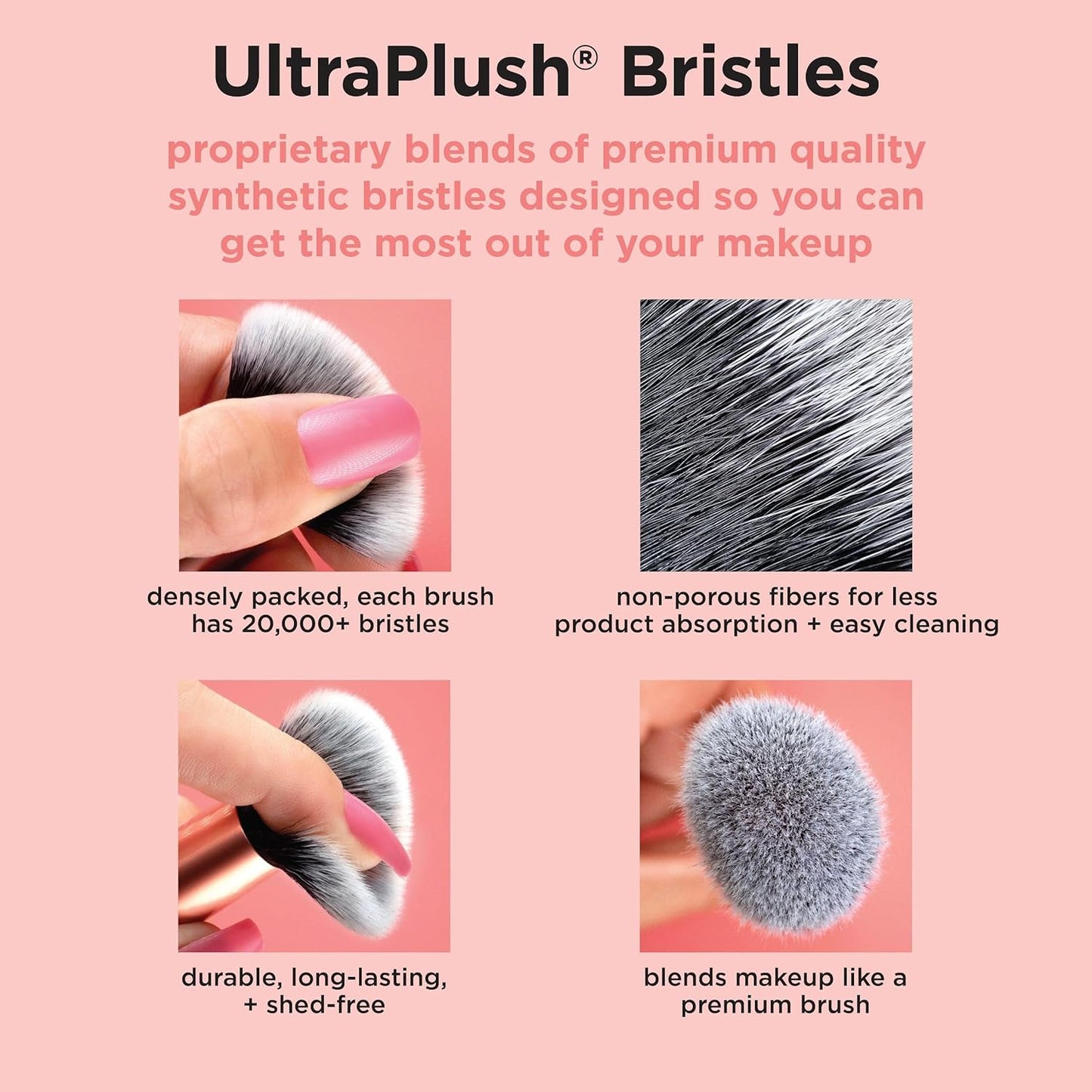 Real Techniques Brightening Concealer Makeup Brush, Viral Kitten Paw Brush Conceals Under Eyes, & Imperfections, Cover Dark Circles, For Brightener & Concealer, RT 242 Brush, Cruelty-Free, 1 Count