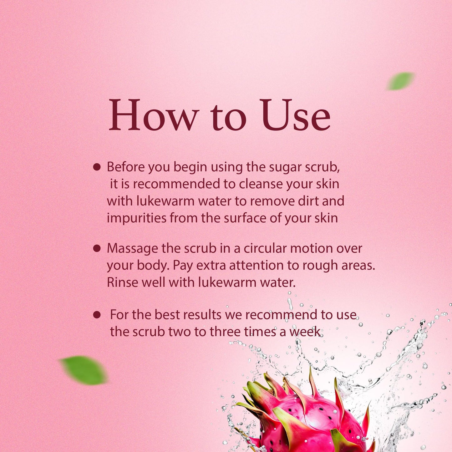 LA Bodies Sugar Scrub Exfoliating with Dragon Fruit and Other Natural Ingredients for Body Scrub and Foot Scrub - Soft Scrub for Nourishing Essential Skin Care, 20 oz (592 mL), Made in USA