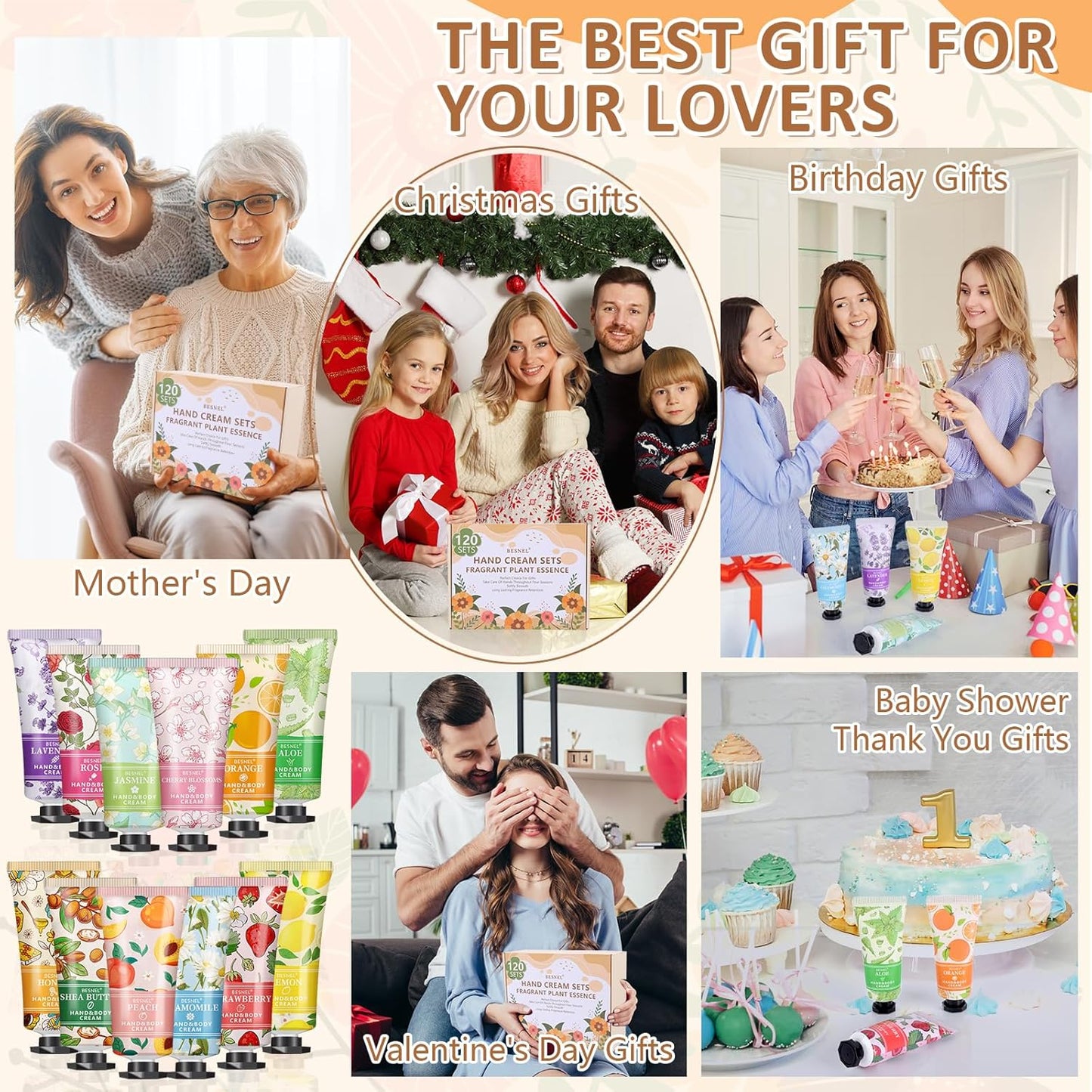 12 Pack Hand Cream Gifts Set For Women, Mini Hand Lotion Travel Size in Bulk for Dry Cracked Hands, Graduation Gifts, End of Year Teacher Appreciation Gifts, Thanksgiving Gifts, Party Favors