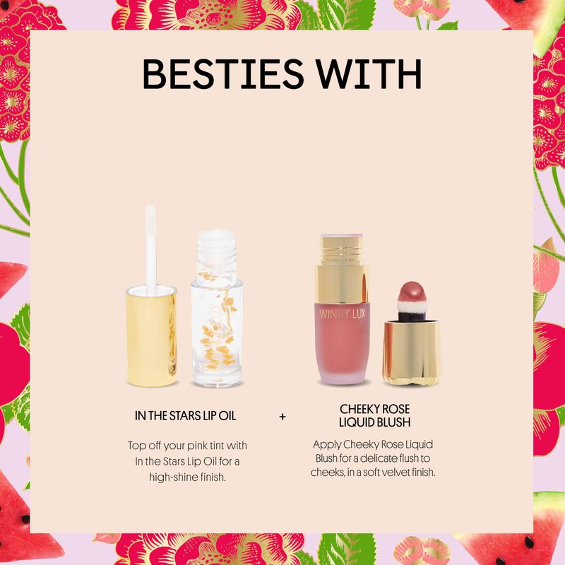 Winky Lux Watermelon Jelly pH Lip Balm - Hydrating Lip Balm, Natural Pink Tint with pH Color Changing, Moisturize & Soften Lips While Leaving Sheer Pink Tint, With Watermelon Candy Scent