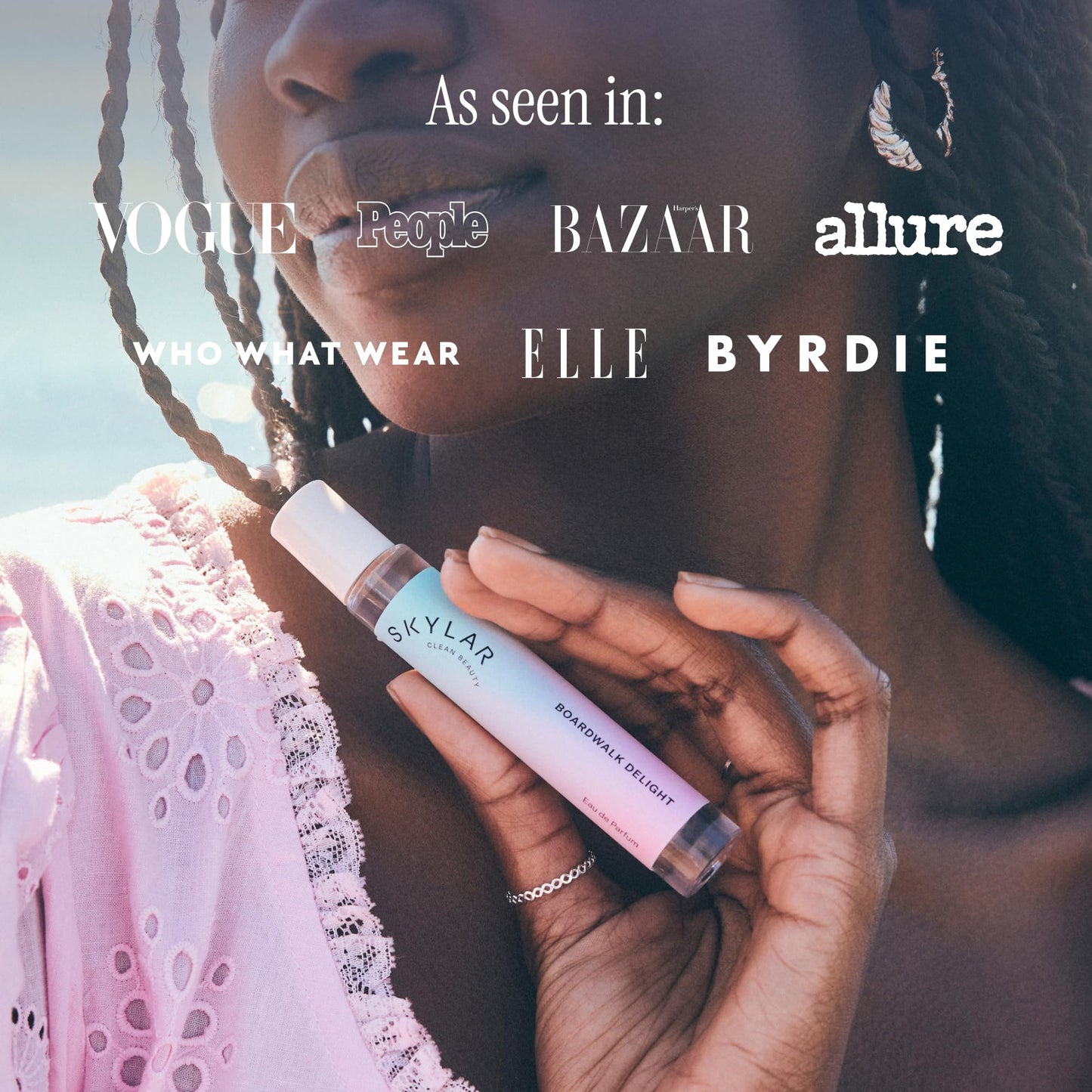Skylar Boardwalk Delight Eau de Parfum - Hypoallergenic & Clean Perfume for Women & Men, Vegan & Safe for Sensitive Skin - Notes of Cotton Candy, Vanilla & Coconut Milk - 10mL /0.33 Fl oz