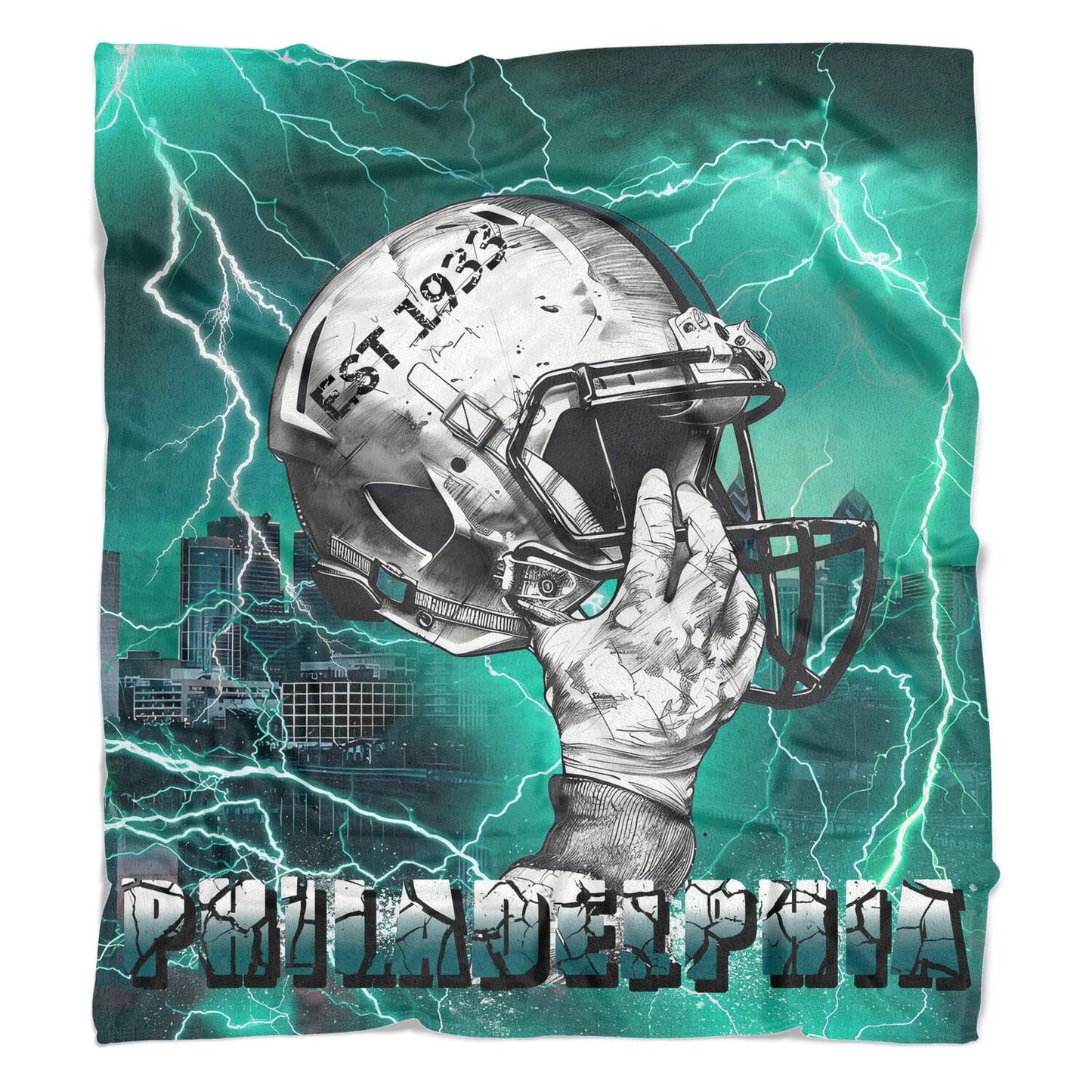 Football City Blanket Gifts for Men Cozy Throw Flannel Blanket for Sofa Couch 60x50 Inches Sport Style Blanket for Men Football Lovers Fan Gifts