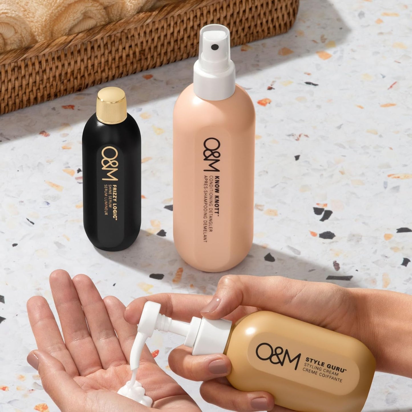 O&M Know Knott Hair Detangler Spray - Leave-In Conditioner Mist for Women & Kids | Softens & Protects Hair, 8.4oz