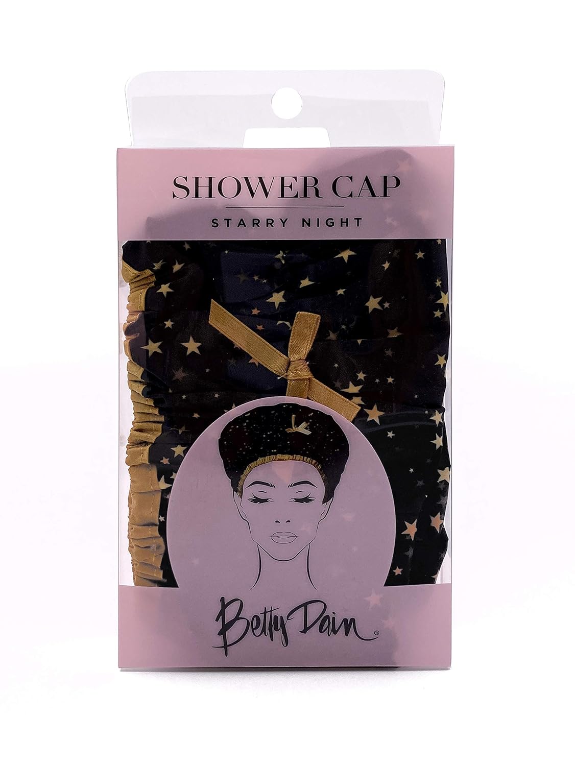 Reusable Shower Cap & Bath Cap & Lined, Oversized Waterproof Shower Caps Large Designed for all Hair Lengths with PEVA Lining & Elastic Band Stretch Hem Hair Hat - Fashionista Deco Dots