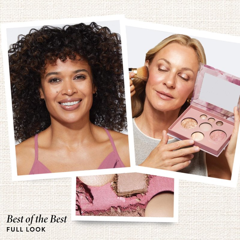 LAURA GELLER NEW YORK Best of the Best Baked Palette – 7-in-1 Full Face Palette – Bronzer, Blush, 2 Highlighters & 3 Eyeshadows – Crease-Proof, Handmade in Italy – Travel-Friendly