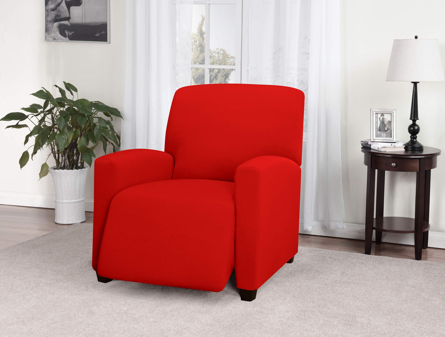 Madison Jersey Recliner Slipcover, Large, Red