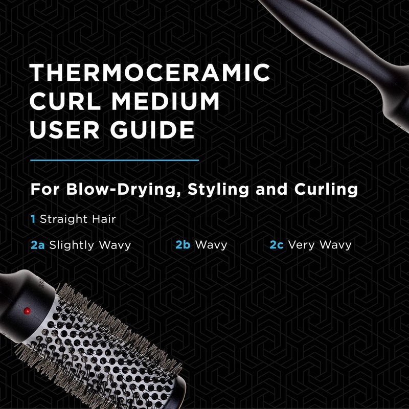 Denman Thermoceramic Curl for Faster Drying, Volumizing & Movement, D75