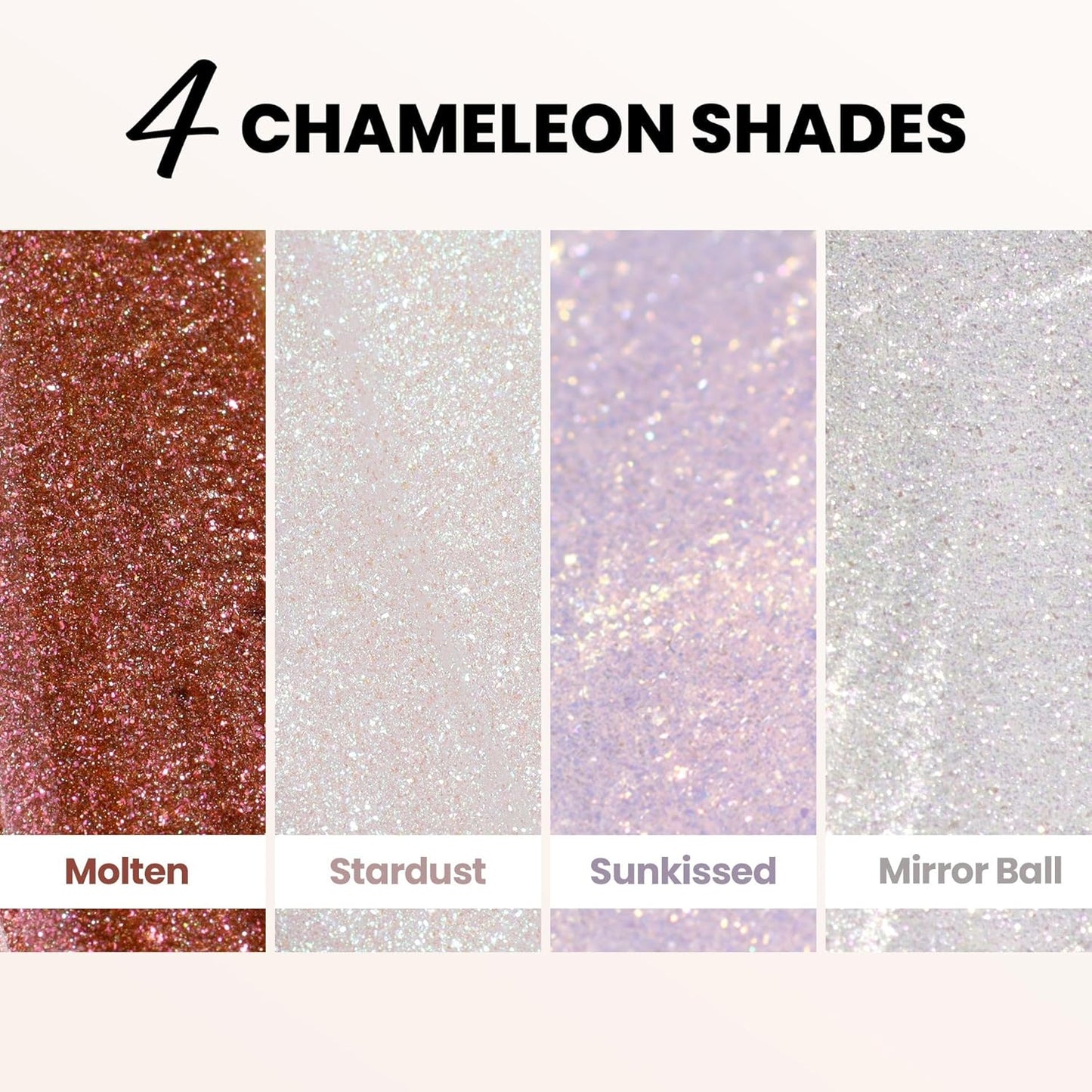 LONDONTOWN Shimmer Nail Highlighter | Iridescent Copper Rose Gold Nail Polish Treatment - Vegan, 0.40 fl oz