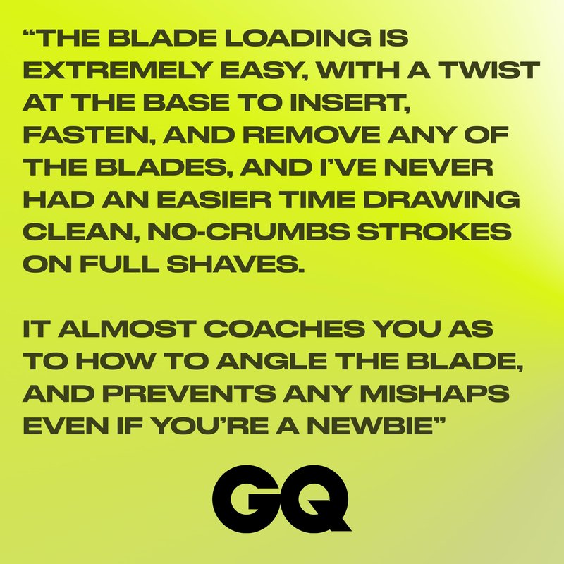 Leaf Thorn Razor by Leaf Shave, All-Metal Single Blade Razor for Men and Women, Fixed Head with Magnetic Load Assist, Includes 5 Stainless Steel Blades - Face Shaving and Coarser Hair