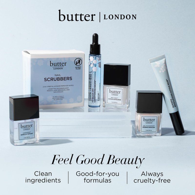 butter LONDON Cuticle Remover Liquid, Melt Away - Cuticle Oil Exfoliator & Softener Gently Removes Dry, Overgrown Cuticles for Healthy Looking Nails - Fast-Acting & Pain-Free Formula - 0.4 Fl Oz