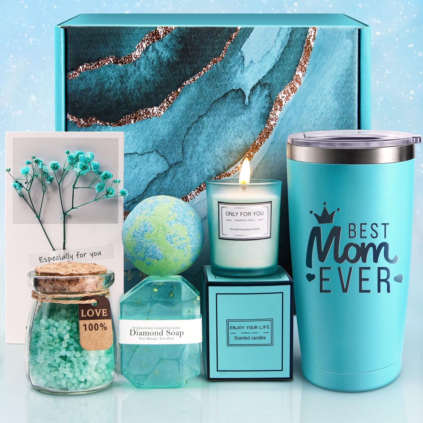EUASOO Mothers Day Gifts for Mom from Daughter Son Kids Husband - Best Mama Gift, Gifts for Mom - Christmas, Birthday, Valentines Day,