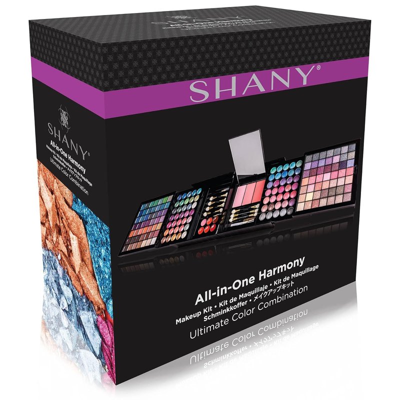 SHANY All In One Harmony Makeup Set - Ultimate Color Palette with Eyeshadows, Blush, Lip Gloss & Brushes | Perfect Holiday Gift