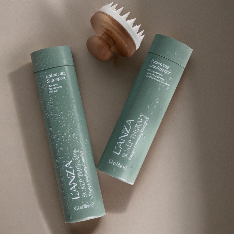 L'ANZA Scalp Therapy Balancing Conditioner For Oily Hair & Sensitive Scalps, Soothes Dryness, Moisturizing, Removes Buildup, Anti-Flake Treatment for Hair Growth, Color Safe Sulfate Free (10.1 Fl Oz)
