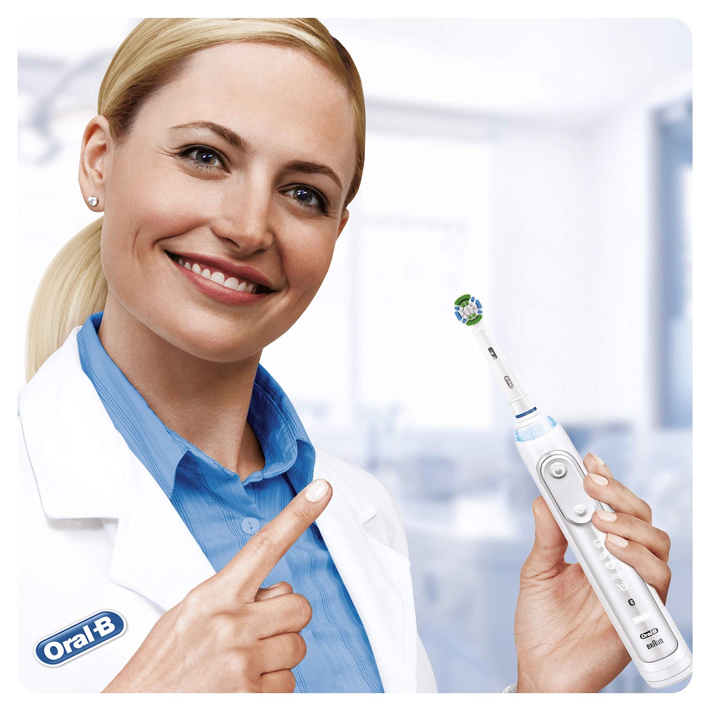 Oral-B Clean Maximiser Precision Clean Electric Toothbrush Heads, Plate Removal, Pack of 3, White