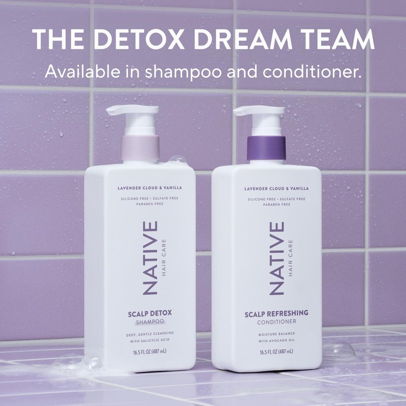 Native Scalp Detox Shampoo Lavender Cloud & Vanilla 16.5 fl Oz.