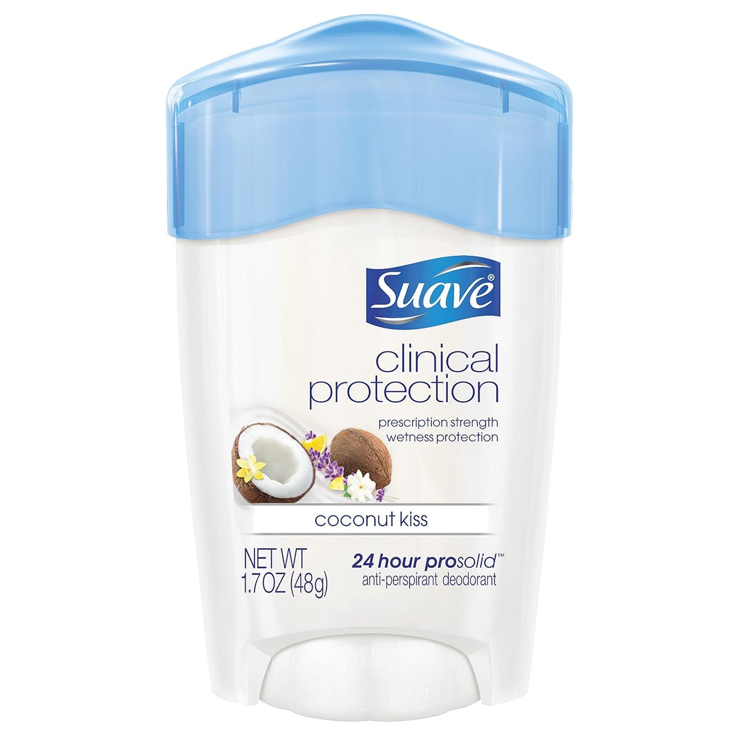 Suave Clinical Antiperspirant Deodorant, Coconut Kiss 1.7 oz