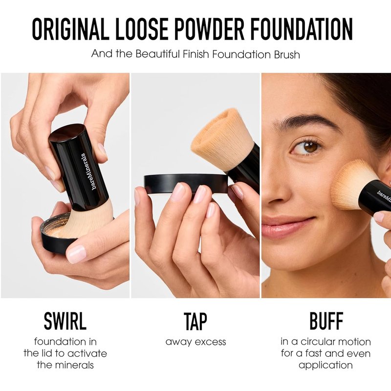 bareMinerals Original Loose Powder Foundation - SPF 15 Sheer to Full Coverage Makeup | Lightweight & Sun Protection