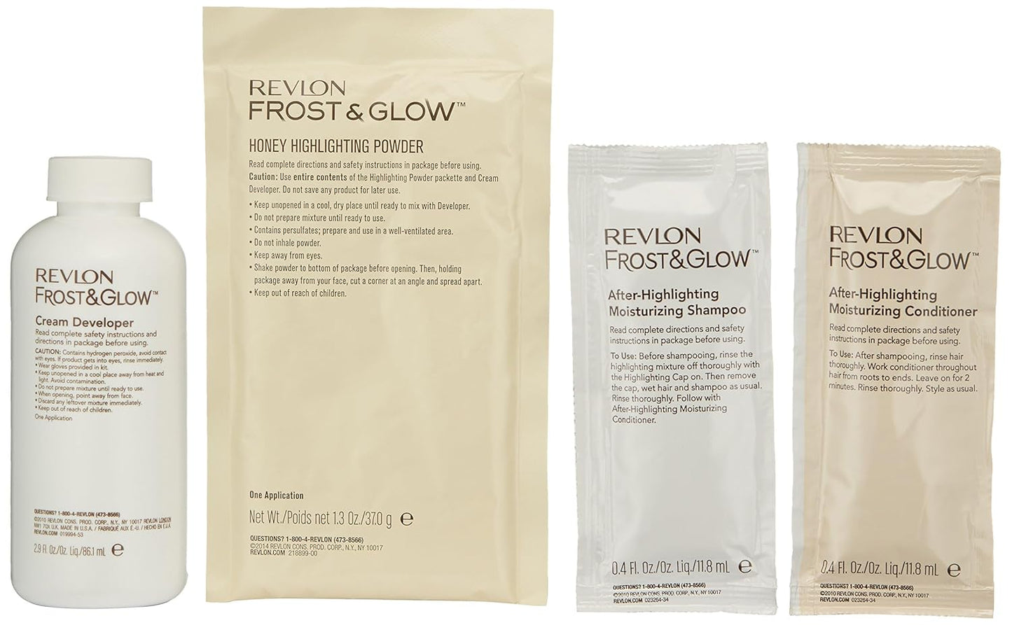 Revlon Color Effects Highlighting Kit, Permanent Hair Dye, For Balayage, Frosting, & Ombre Styling, Ammonia & Paraben Free, 20 Blonde, 8 Oz (Pack of 1)