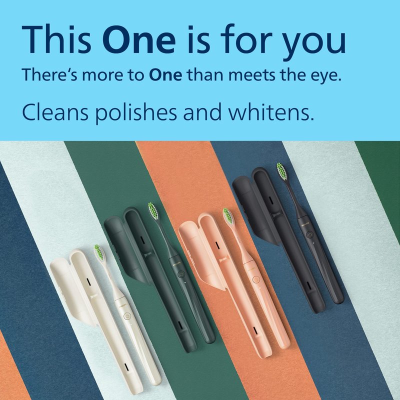 Philips Sonicare One by Sonicare Rechargeable Toothbrush, Sage, HY1200/28