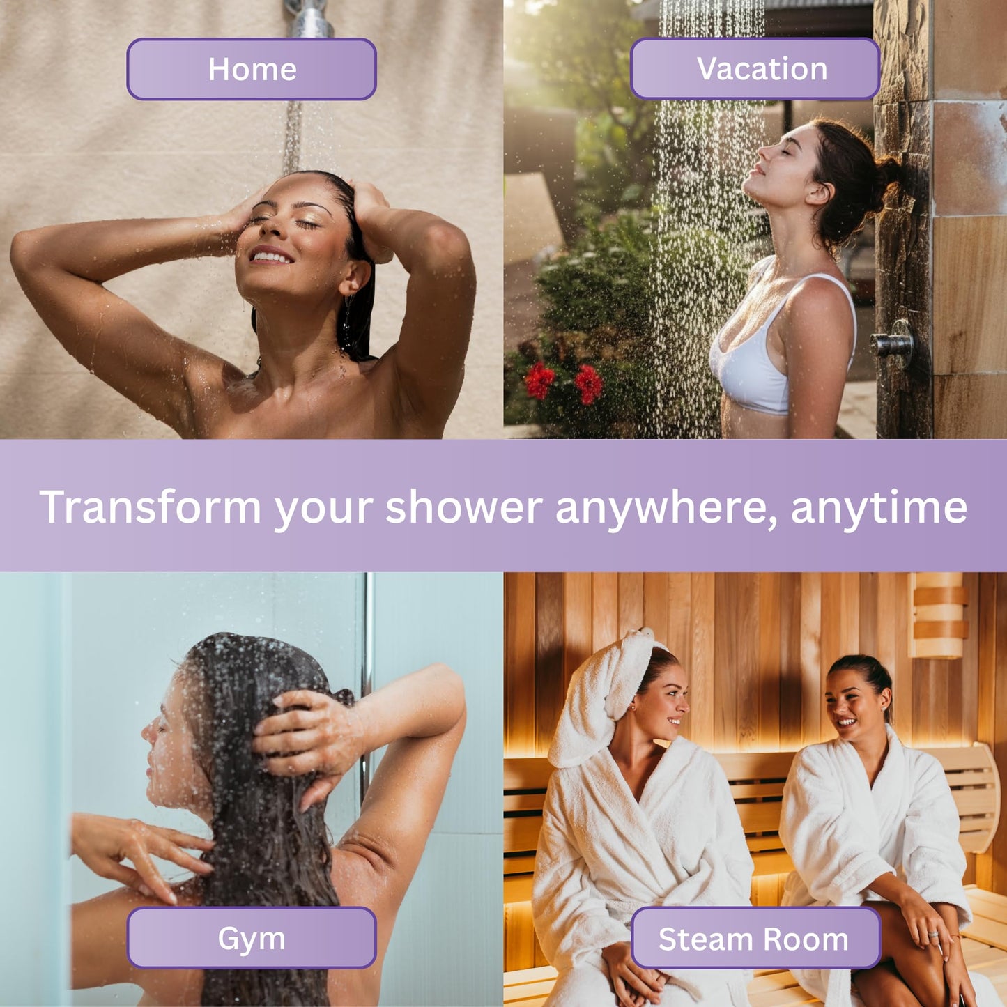 Satavi Naturals Lavender Shower Steamers (15-Pack) - Aromatherapy Valentine’s Day Gifts - Natural Essential Oil Spa Tablets for Relaxation & Stress Relief