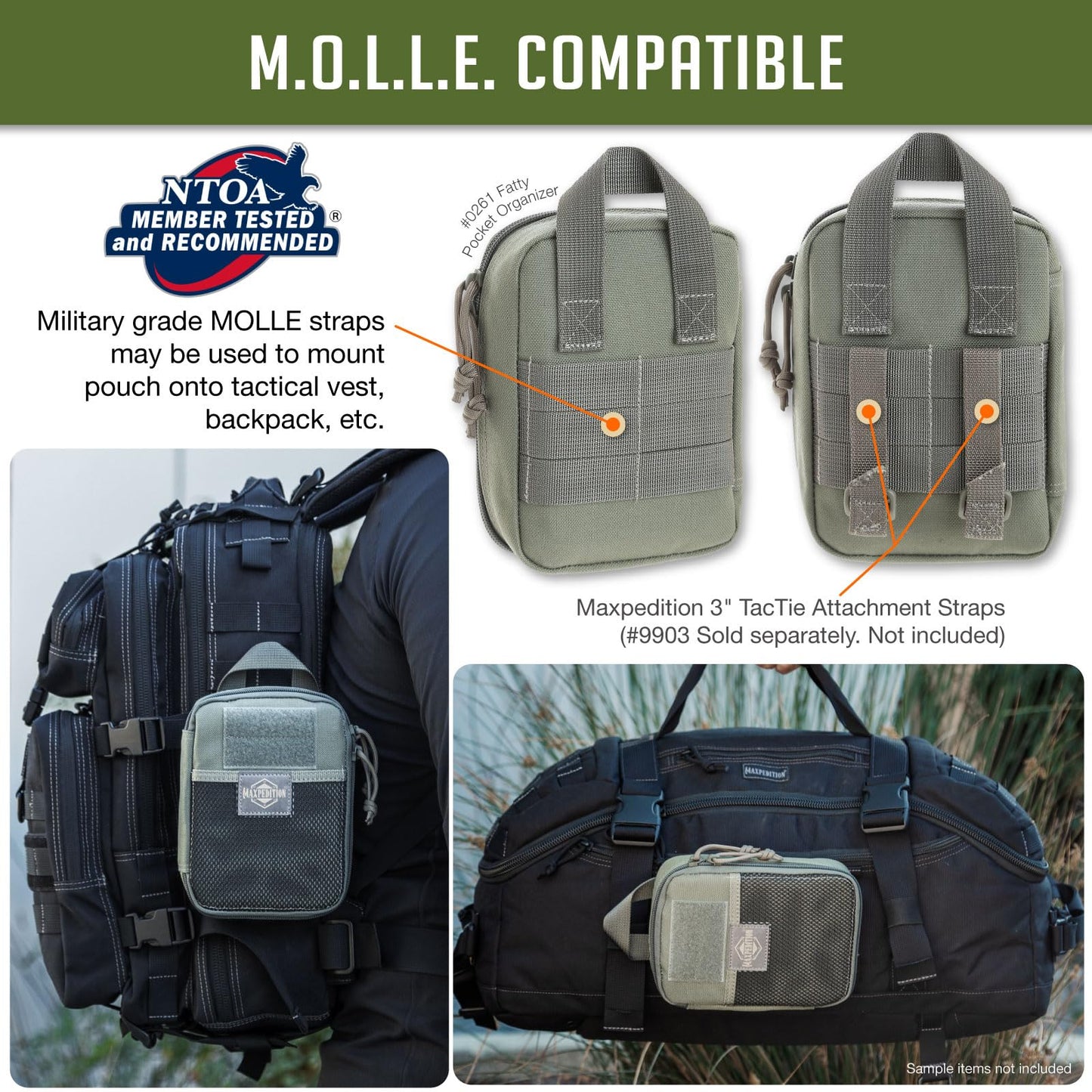 Maxpedition Medium Fatty 2012 Pocket Organizer (Foliage Green)
