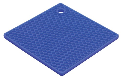 Mrs. Anderson’s Baking Silicone Honeycomb Trivet, Non-Stick, Non-Scratch, Non-Skid, Heat Safe, Blueberry Blue