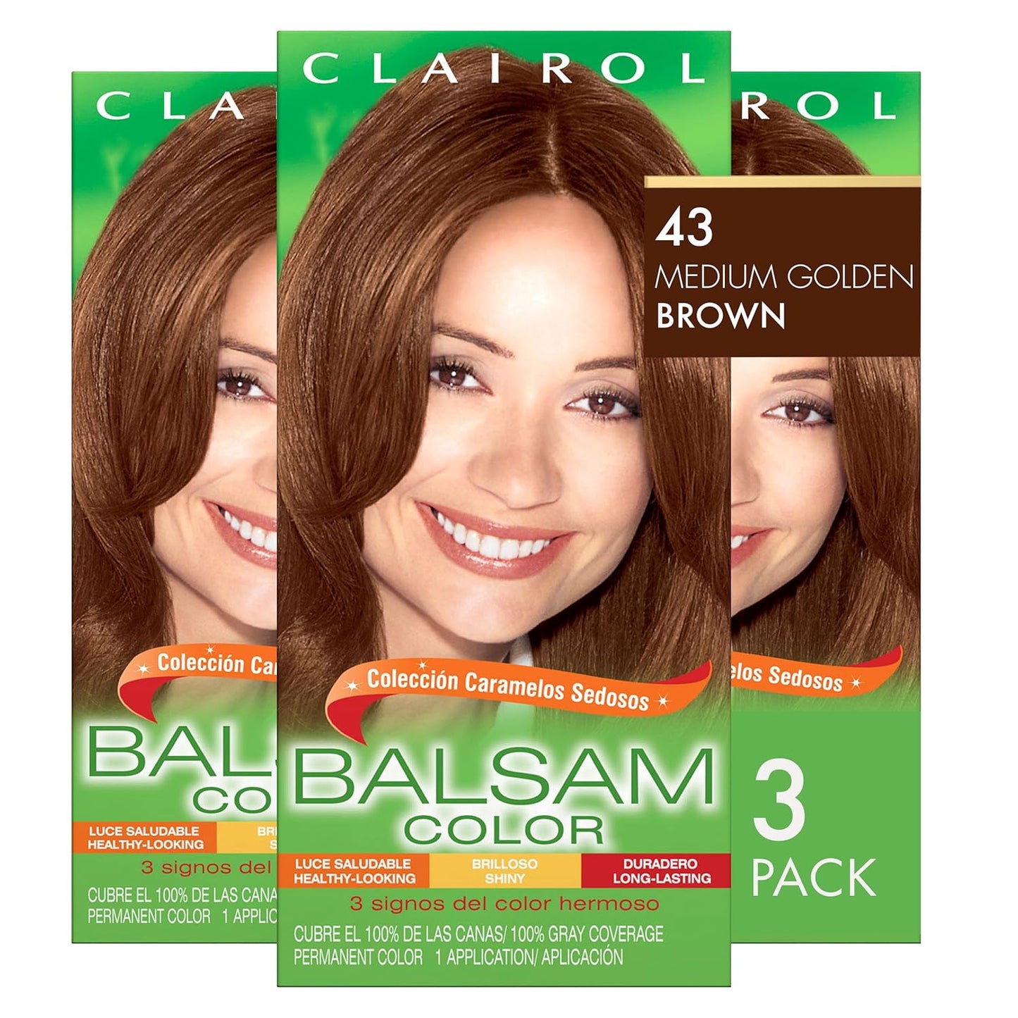 Clairol Balsam Permanent Hair Dye, 618 Black Hair Color, Pack of 1